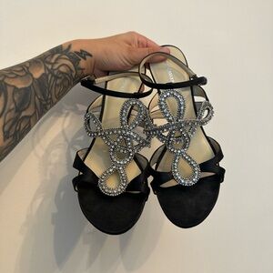 BCBG jeweled heels